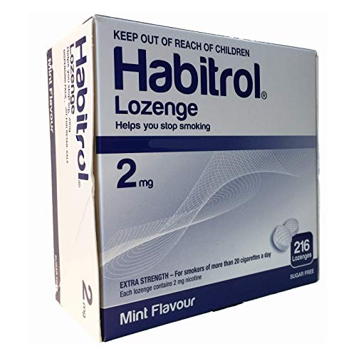 Habitrol Nicotine Lozenge 2mg Mint Flavor. 2 Packs of 216 Lozenges (Total 432)
