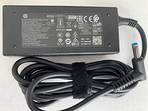 Original Replacement for HP 45W Blue Tip AC Adapter for HP Pavilion 11 13 15;HP elitebook Folio 1040 g1;HP Stream 13 11 14;HP Spectre ultrabook 13, 741727-001, L25296-001, PA-1450-20HL, TPN-LA15.