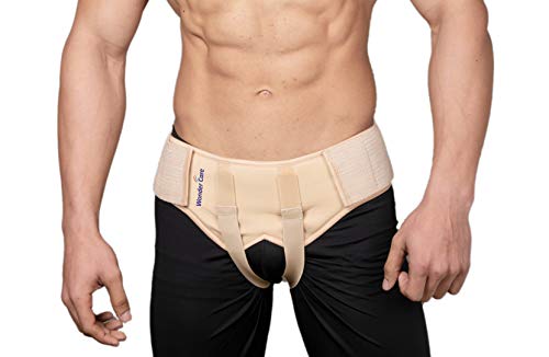 Wonder Care Hernia Truss Brace - Groin Hernia Support for Men, 2 Removable Compression Pads & Adjustable Groin Straps, Double inguinal Hernia Support for Men -XL