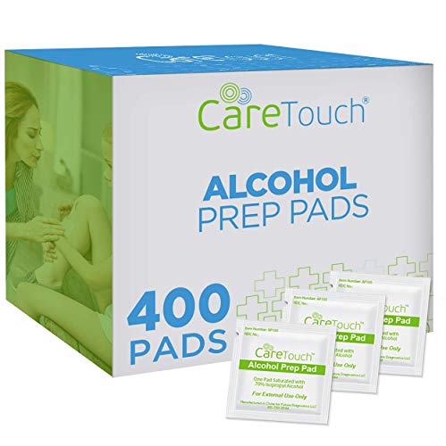 Alcohol Wipes | Individually Wrapped Alcohol Prep Pads with 70% Isopropyl Alcohol, Great for Medical & First Aid Kits | Sterile, Antiseptic 2-Ply Alcohol Swabs - 400 Count