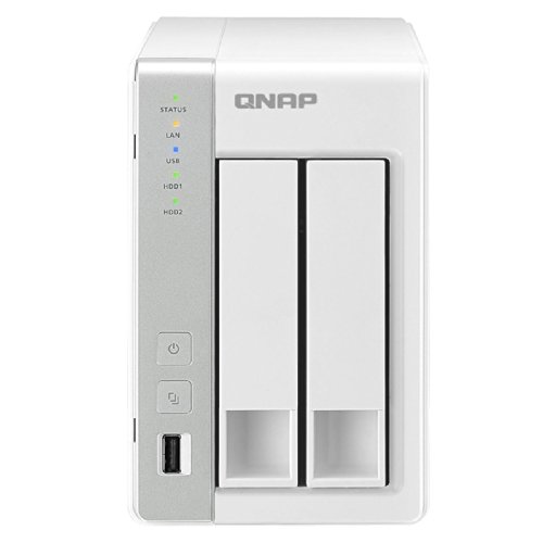 QNAP Marvell 1.6GHz CPU 512MB RAM USB 3.0 Hot-Swappable 2-Bay Personal Cloud NAS with DLNA, Mobile App and iSCSI (TS-220)