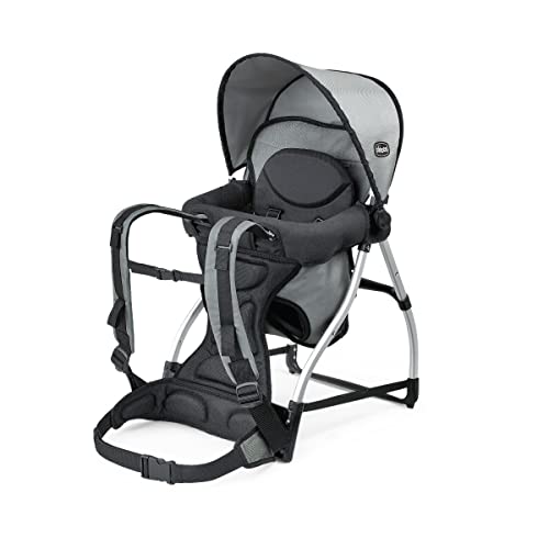 Chicco SmartSupport Aluminum Frame Backpack Carrier, Lightweight Baby Backpack Carrier | Grey - Old Model
