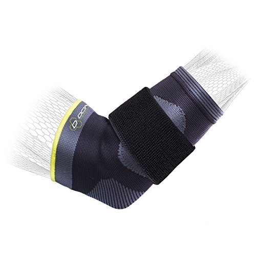 DonJoy Performance Deluxe Knit Elbow Sleeve with Compression Strap - Ideal for Golfer’s Elbow, Tennis Elbow, and Elbow Tendonitis - Small