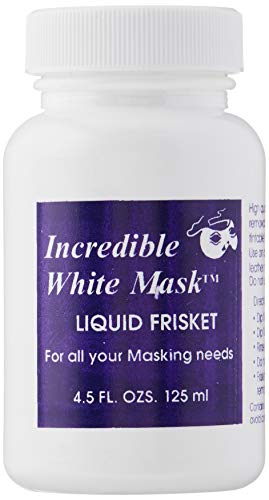 Grafix 4-1/2-Ounce Incredible White Mask Liquid Frisket (WM4), 4.5 Fl Oz (Pack of 1), Assorted, 4