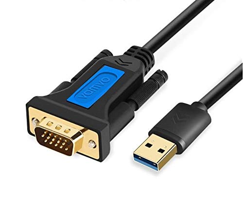 USB 3.0 to VGA HD Adapter Cable, USB to VGA Adapter Cord for Mirroring HD Video Display at 1080P @ 60Hz, External Video Card/Cord for Windows 10/8.x/7