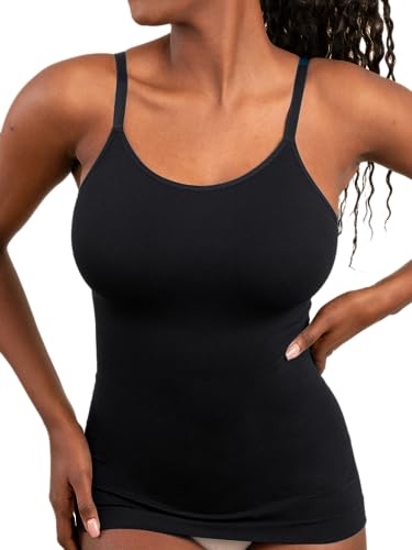 SHAPERMINT Womens Tops - Scoop Neck Cami - Tank Top for Women, Camisole for Women, Tummy Control Shapewear