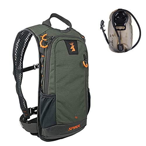 SPIKA Hunting Backpack Tactical Military Bags Waterproof Daypack for 15L Capacity with Water Bladder Removable Hip Belt