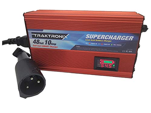 TRAKTRONIX Club CAR Battery Charger for 48 Volt Golf Carts
