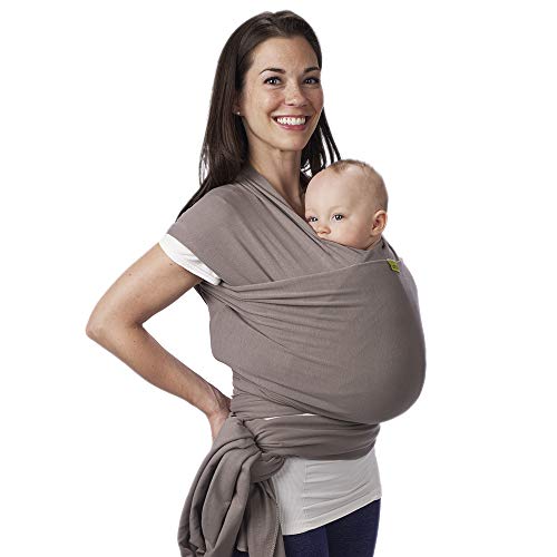 Boba Wrap Baby Carrier - Original Stretchy Infant Sling, Perfect for Newborn Babies and Children up to 35 lbs (Gray)