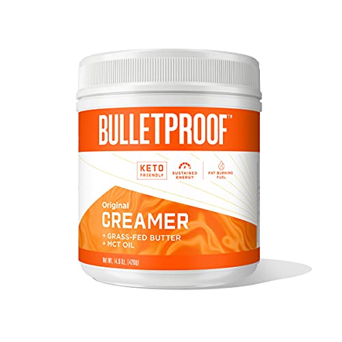 Bulletproof Original Creamer, 14.8 Ounces, Keto Coffee Creamer with MCT Oil and Grass-Fed Butter