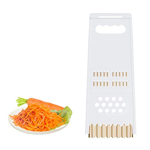 Korean Carrot Grater | Vegetable Food Graters - Vegetables Shredder Carrots Cutter Slicer (White)