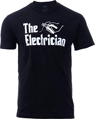 The Electrician | Funny Trades Master Journeyman Apprentice Lineman Wireman T-Shirt for Men Women Dad Grandpa-(Adult,L) Black