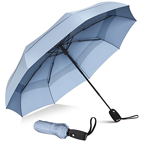 Repel Umbrella Windproof Travel Umbrella - Wind Resistant, Small - Compact, Light, Automatic, Strong Steel Shaft, Mini, Folding and Portable - Backpack, Car, Purse Umbrellas for Rain - Men and Women