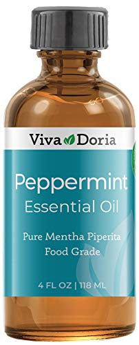 Viva Doria 100% Pure Northwest Peppermint Essential Oil, Undiluted, Food Grade, Steam Distilled, Made in USA, 118 mL (4 Fluid Ounce)