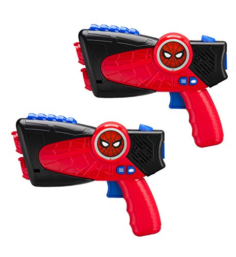 Spiderman Far from Home Laser-Tag for Kids Infared Lazer-Tag Blasters Lights Up & Vibrates When Hit (Frustration Free Packaging)