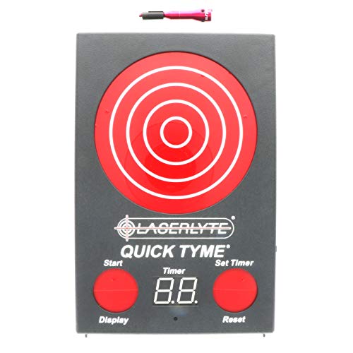 TLB-PQD LaserLyte Quick Tyme Laser Trainer Target with Point of Impact Display and Timed Games for Reactive Laser Shooting and Dry Fire Practice