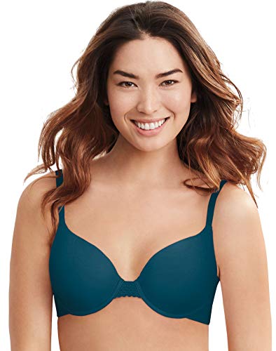 Hanes Womens Ultimate No Poke No Pinch DreamWire Bra, 34C, Fresh Teal