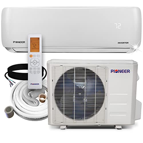 Pioneer Air Conditioner WYS012G-20 Wall Mount Ductless Inverter+ Mini Split Heat Pump, 12000 BTU-208/230V