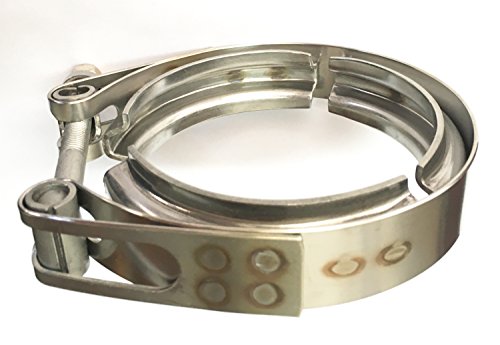 Ticon Industries - 3' Stainless Steel V-Band Clamp (qty1) - Heavy Duty Bolt - 119-07600-0000