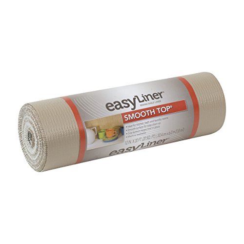 Duck - 854357 Smooth Top EasyLiner, 12-inch x 20 Feet, Taupe