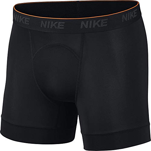 Nike Men's Training Boxer Briefs (2 Pack), Black/Black/White, Medium