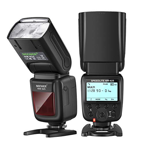 Neewer NW625 GN54 Speedlite Flash for Canon Nikon Panasonic Olympus Pentax Fijifilm DSLRs and Mirrorless Cameras and Sony with Mi Hot Shoe Like a9 a7 a7II a7III a7R III a7RII a7SII a6000 a6300 a6500