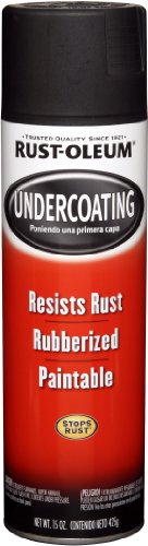 Rust-Oleum 15 Oz Black Rubberized Undercoating Spray Paint, Black, 6 Pack