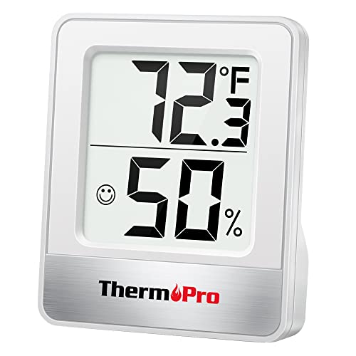 ThermoPro TP49 Digital Indoor Humidity Meter Room Thermometer with Temperature and Humidity Monitor Mini Hygrometer Thermometer