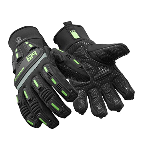 RefrigiWear Insulated Extreme Freezer Gloves, Winter Work Gloves, -30°F Comfort Rating (Black, X-Large)
