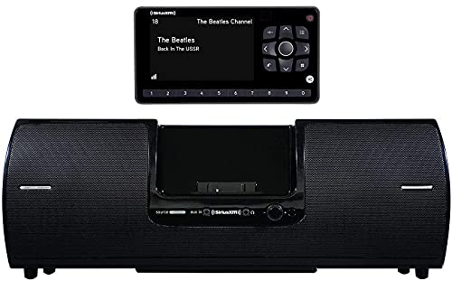 SiriusXM SXSD2 Portable Speaker Dock Audio System & SiriusXM SXEZR1V1 Onyx EZR Satellite Radio with Vehicle Kit with Get 3 Free Months Service with Subscription (Bundle)