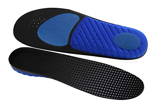 LASAR Insoles for Men & Women Provide All-Day Shock Absorption and Cushioning, Arch Support Orthotics Inserts Fit Work Boot,Walking,Running and Casual Shoes(Men's 8-11.5,Women's 10-13.5)