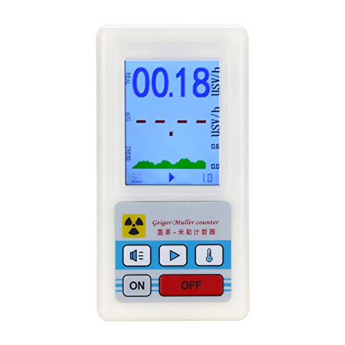 Geiger Counter Nuclear Radiation Detector, Beta Gamma X-ray Tester, Radioactive Detector, LCD Display Sensitive Personal Dosimeter Marble Detector Meter Portable Dosimeter