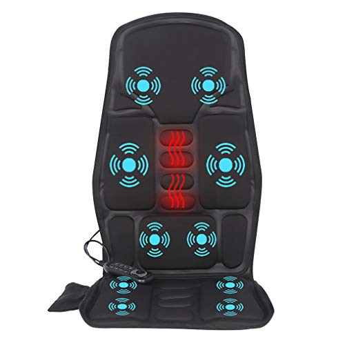 SLOTHMORE Vibration-Back-Massager with Heat, Back-Massage-Cushion, Chair Seat Massager with 10 Vibrating Nodes to Release Stress and Fatigue, for Home Office Use