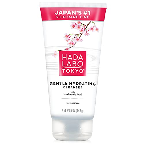 Hada Labo Tokyo Gentle Hydrating Foaming Facial Cleanser Tube, Unscented 5 Ounce