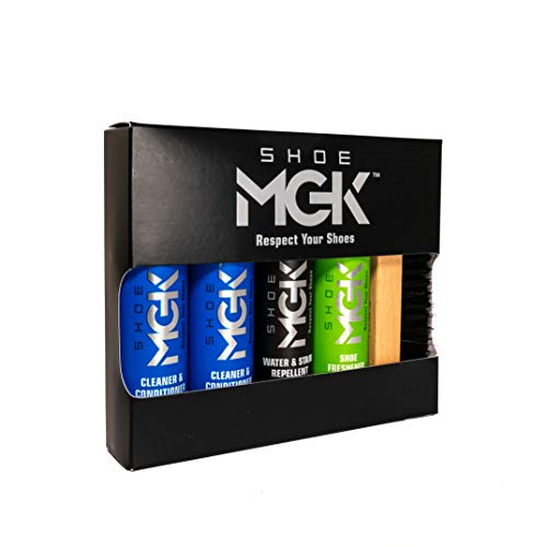 SHOE MGK 4oz. Complete Kit - Shoe Care Kit to Clean, Protect and Refresh all white shoes, Leather Shoes, Sneakers, Dress Shoes, and More