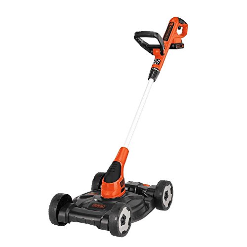 BLACK+DECKER Cordless Lawn Mower, String Trimmer, Edger, 3-in-1 (MTC220), 12-Inch