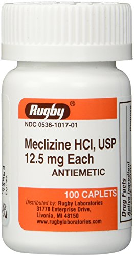 Rugby Meclizine Tablets 12.5mg, 100 Count