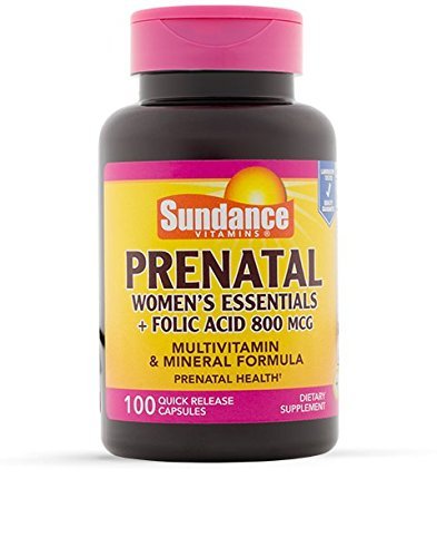 Sundance Prenatal Vitamins and Minerals Tablets, 100 Count