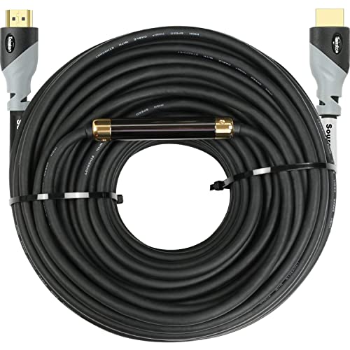 Tainston High Speed HDMI Cable/HDMI Cord(75 Feet/75 ft) 2.0 Version Built-in Signal Booster,CL3 Rated-Support 4K 3D,Ethernet,1080P and Audio Return Channel