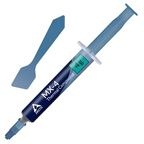 ARCTIC MX-4 (incl. Spatula, 4 g) - Premium Performance Thermal Paste for all processors (CPU, GPU - PC, PS4, XBOX), very high thermal conductivity, long durability, safe application, non-conductive