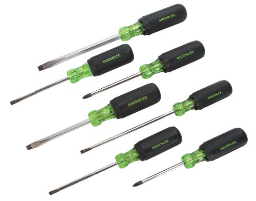 Greenlee 0153-02C 7-Piece Screwdriver Set with Cabinet, Keystone, and Phillips