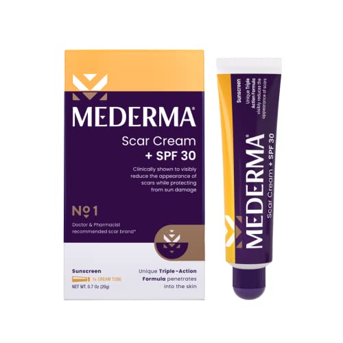 Mederma Advanced Scar Cream Plus SPF 30, 0.7 Ounce, 20 grams