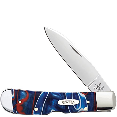 Case Tribal Lock 11213 Folding Blade Knife with Patriotic Kirinite Handle