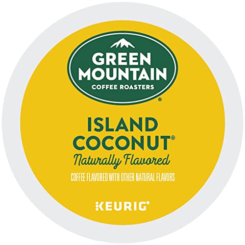 Green Mountain Coffee Roasters Island Coconut, Single-Serve Keurig K-Cup Pods, Flavored Coffee, 24 Count (Packaging May Vary)