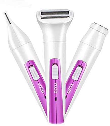 Electric Razor for Women, Nivlan Painless 2 in 1 Wet & Dry Lady Shaver for Women, Portable Waterproof Bikini Trimmer Body Hair Removal for Legs, Underarms, Armpit, Face (Rose Gold)