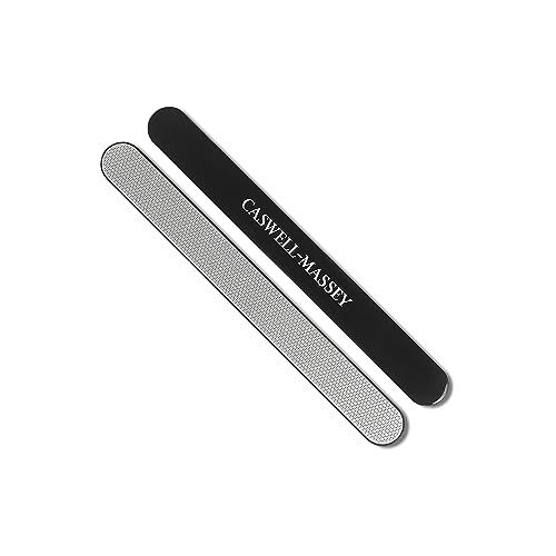 Caswell-Massey Diamond Dust Nail File, Professional Washable Nail Buffer Crafted from Polished Steel, Durable & Long-Lasting, Pre-Polish Care, 7 In