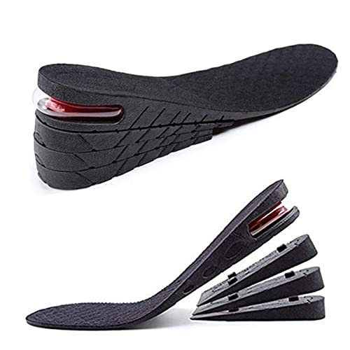 Height Increase Insoles Air Taller Cushion Shoes Insoles 4-Layer Heel Insert for Men