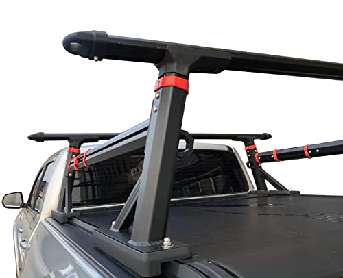 ANTS PART Universal Adjustable-Height Duty Pickup Truck Bed Rack Extendable Aluminum Truck Ladder Rack (Including Side Rails)