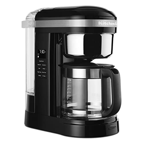 KitchenAid KCM1209OB Coffee Maker, 12 cup, Onix Black, 12 Cup Drip Coffee Maker with Warming Plate