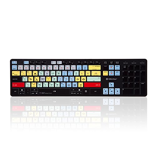 Adobe Premiere Keyboard - USB Shortcut Video Editing Keyboard for PC (Works on Mac Too)